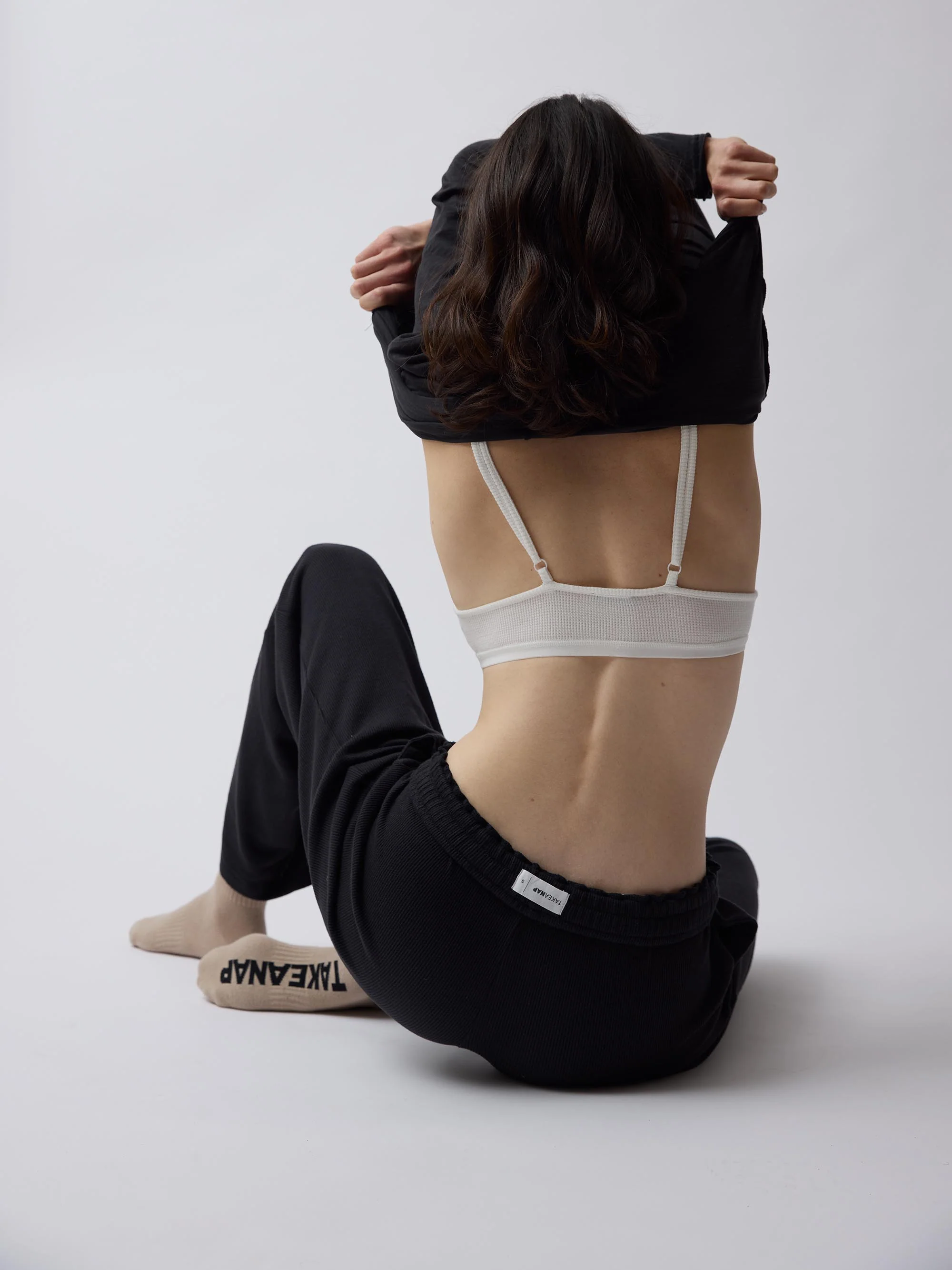 חולצת אופשולדר SLUB - פחם - Image 3