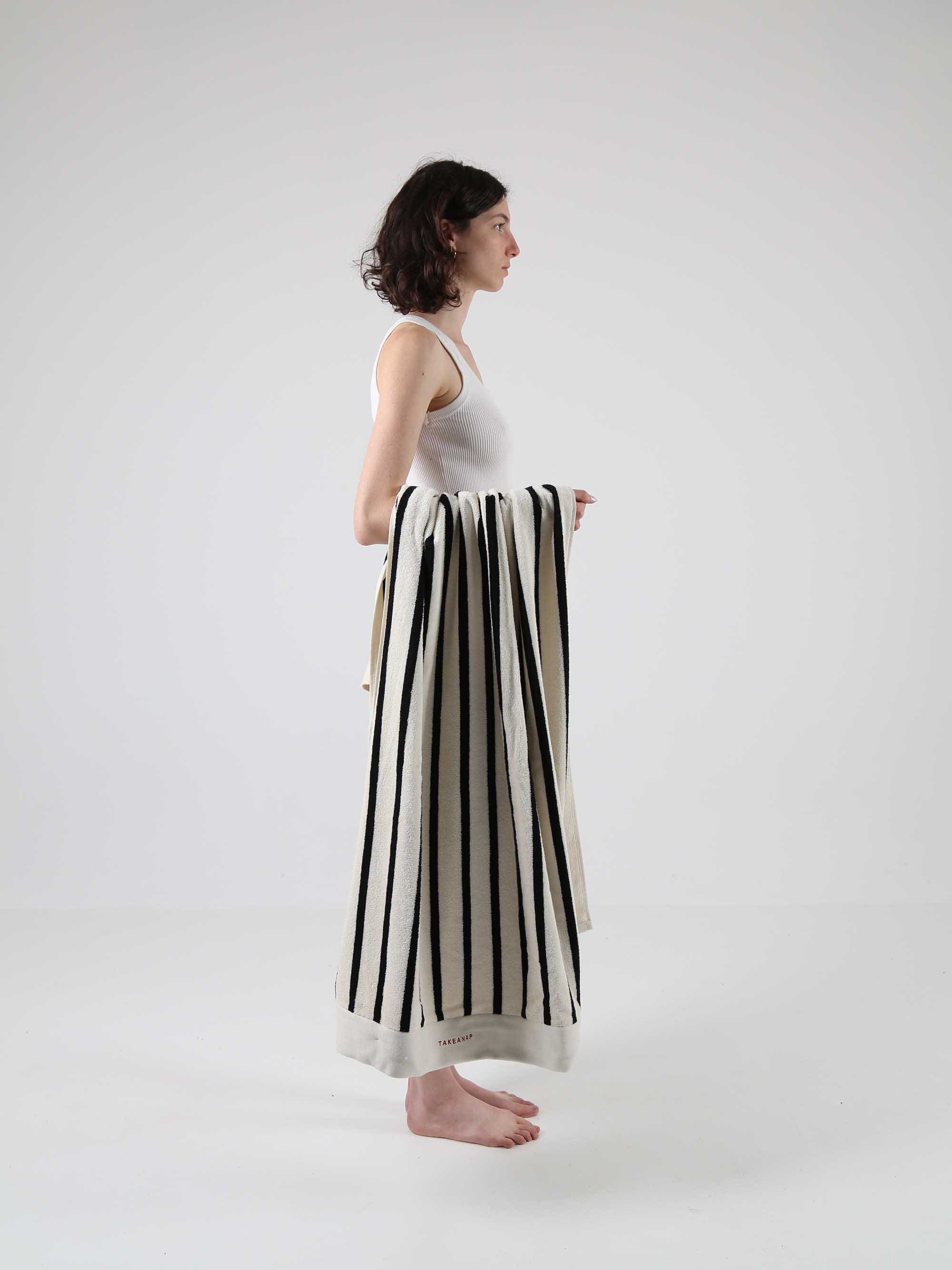מגבות רחצה Stripes - שחור - Image 3